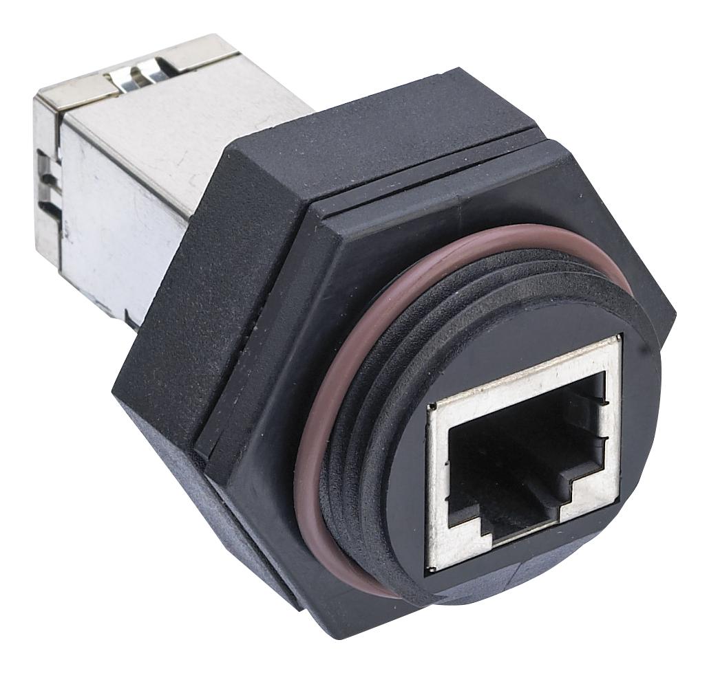 Molex 130055-0001 Shld In-Line Adapter, Rj45, Jack, 8P8C