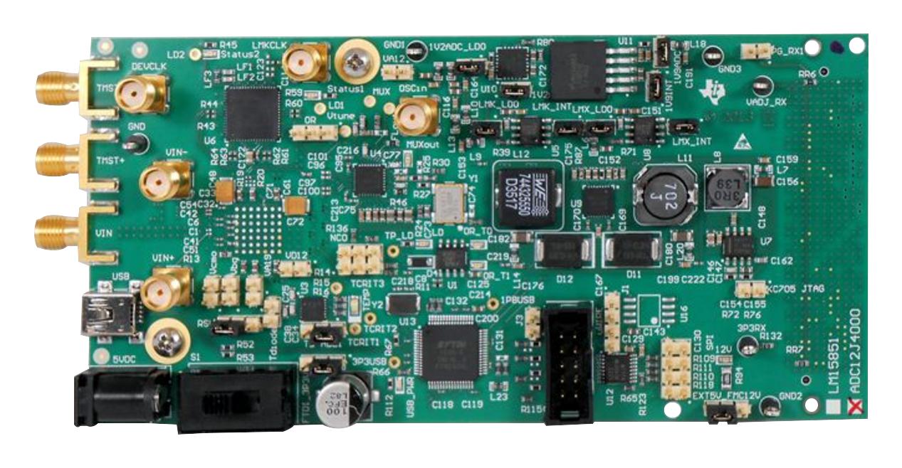 Texas Instruments Adc12J1600Evm Eval Board, Adc, 12Bit, 1.6Gsps