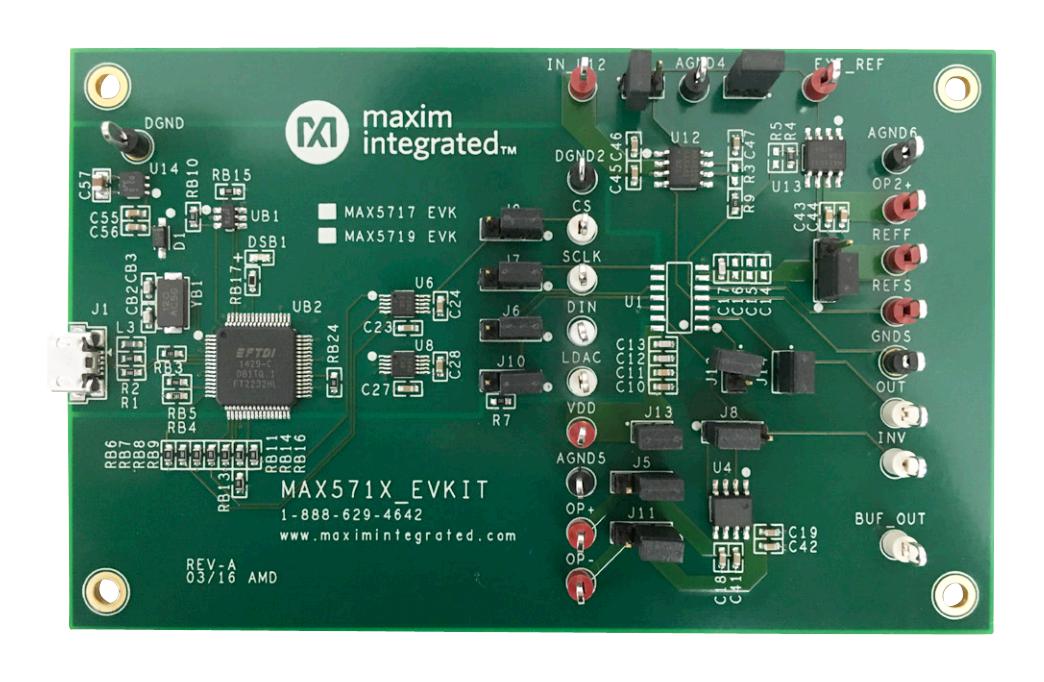 Analog Devices Max5717Evkit# Eval Board, 16Bit Dac