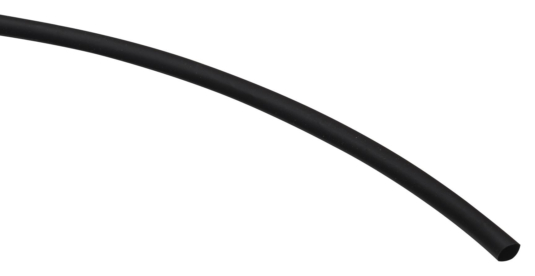 3M Fp-301 1/2 Bl Heat-Shrink Tubing, 2: 1, 12.7mm, Black