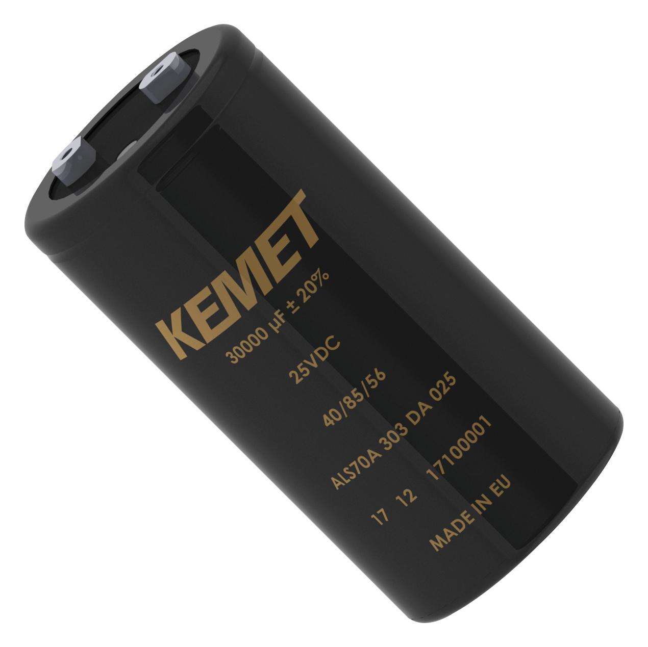 KEMET Als81A752Mf250 Capacitor, 7500Uf, 250V, Alu Elec, Screw