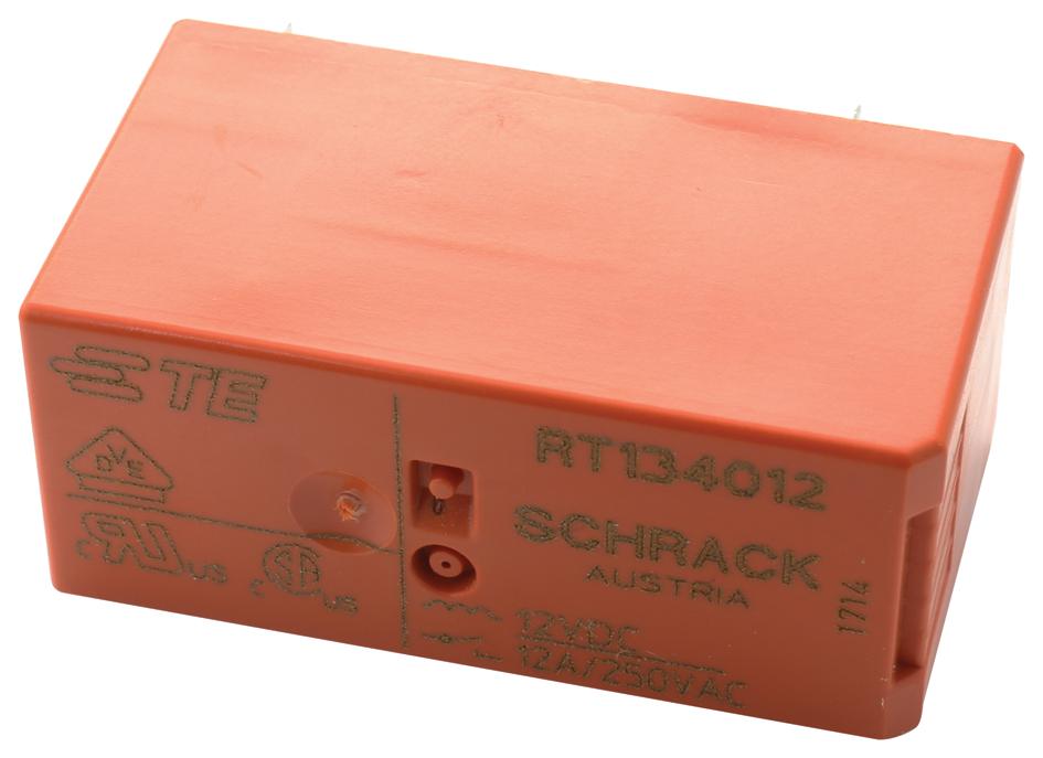 Schrack / Te Connectivity Rt134012 Power Relay, Spst-No, 12A, 250V, Th