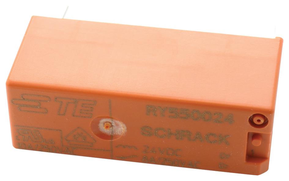 Schrack / Te Connectivity Ry533024 Power Relay, Spst-No, 8A, 250Vac, Th