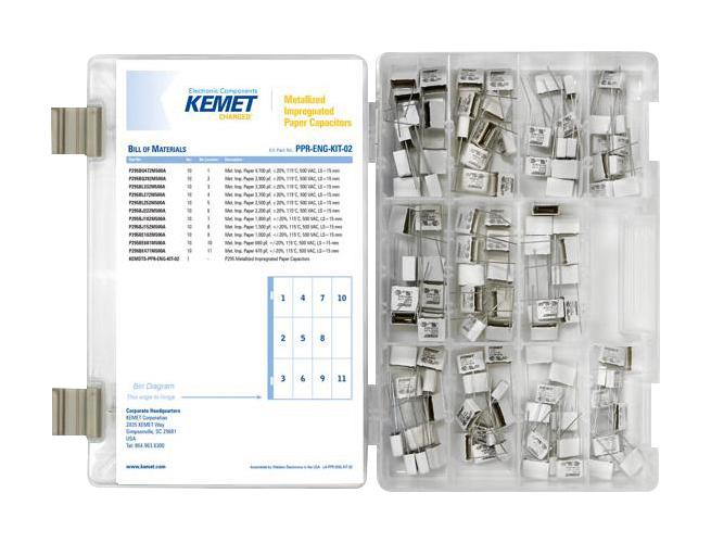 KEMET/partner Stock Ppr Eng Kit 02 Capacitor Assortments