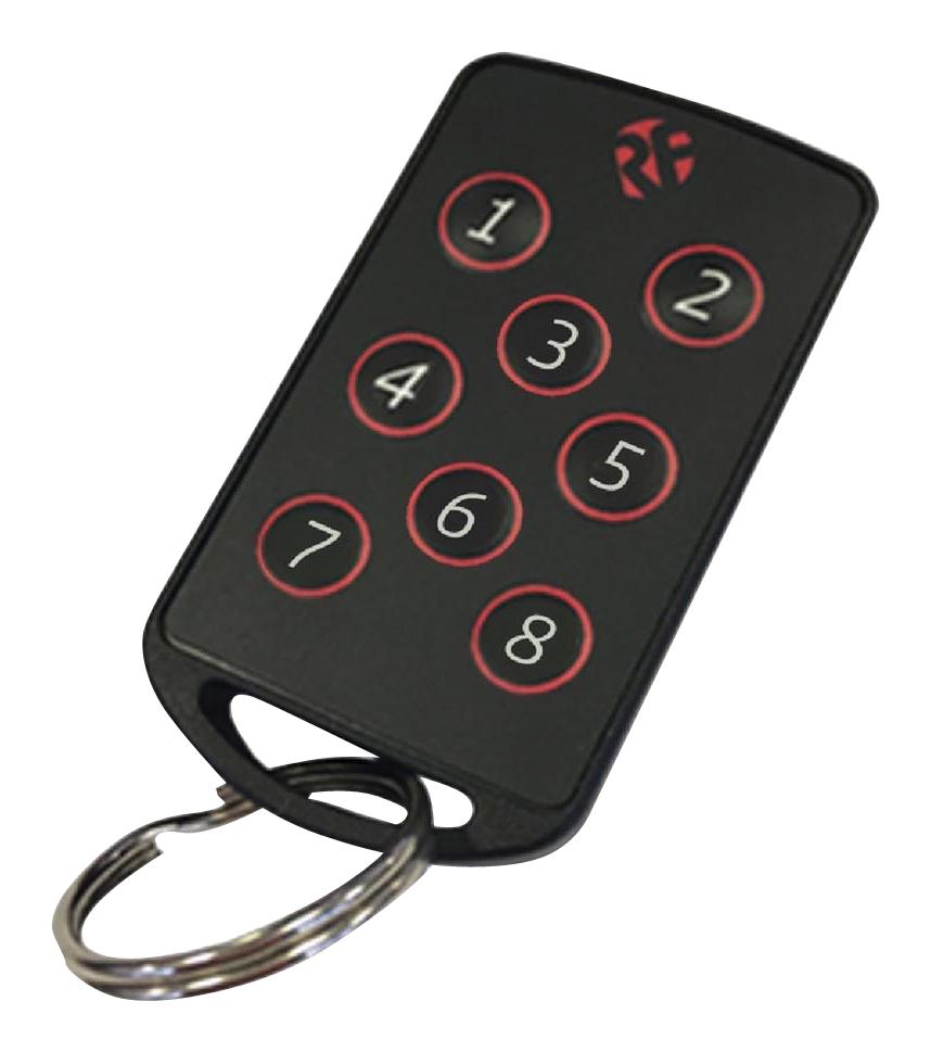 RF Solutions Fobber-8T8 Fm Key Fob Transmitter, 8-Ch, 869.5Mhz