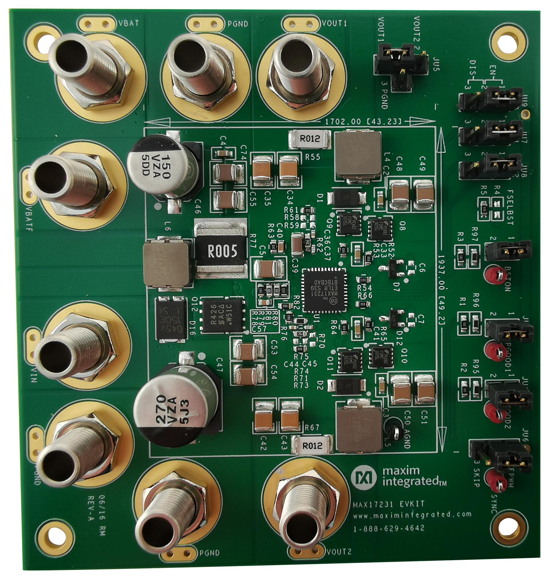 Analog Devices Max17231Evkit# Eval Board, Synchronous Buck Controller