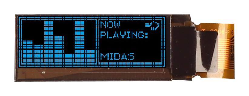 Midas Displays Mcot128032Ay-Bs Display, Oled, Tab, 128X32 Pixels