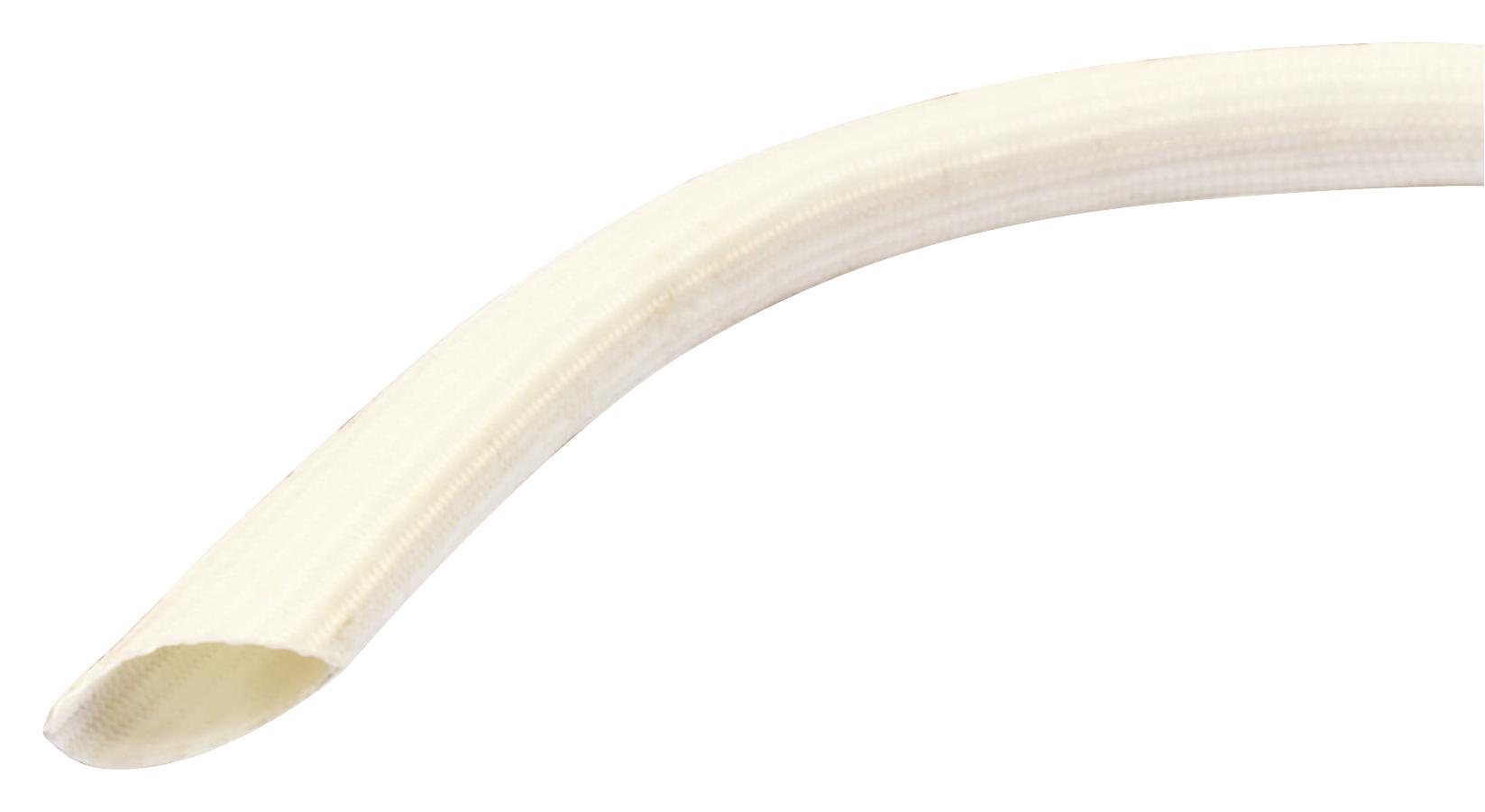 Multicomp Pro Pp001462 Fiberglass Sleeving, White, 50M