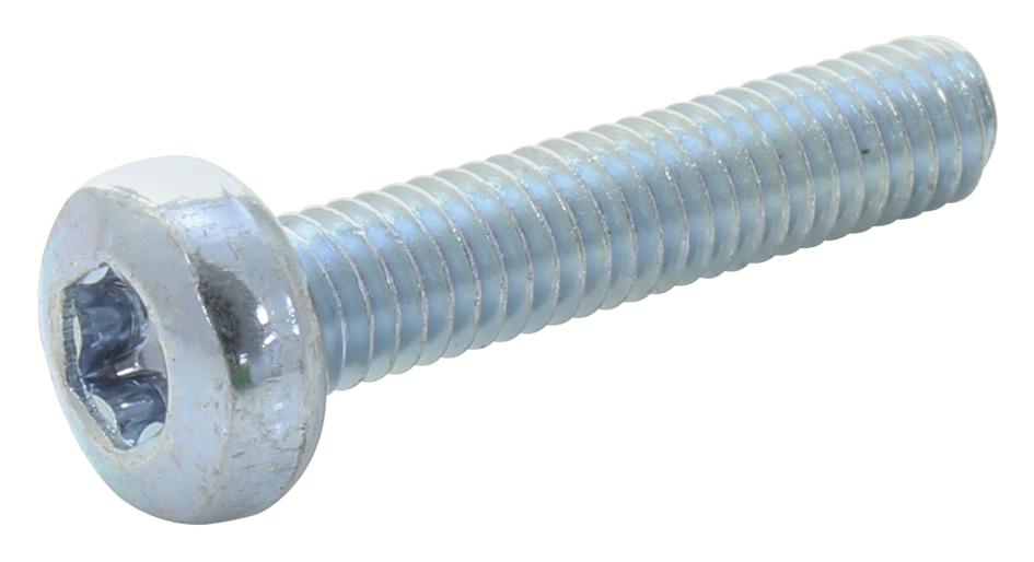 TR Fastenings M3.5 20 Prstmc Z100 Pan Head Pozidriv Screw, Steel, M3.5