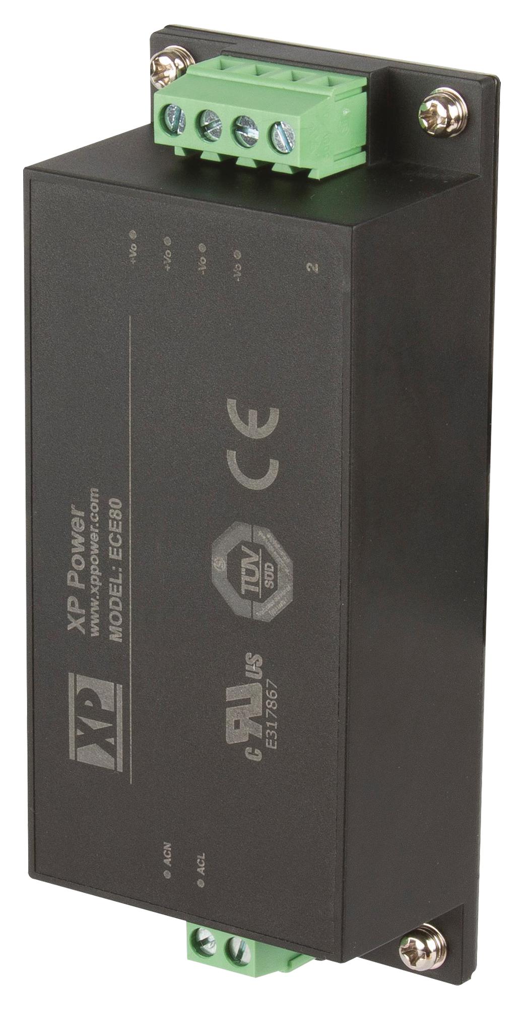 XP Power Ece80Us12-Sd Power Supply, Ac-Dc, 12V, 6.67A