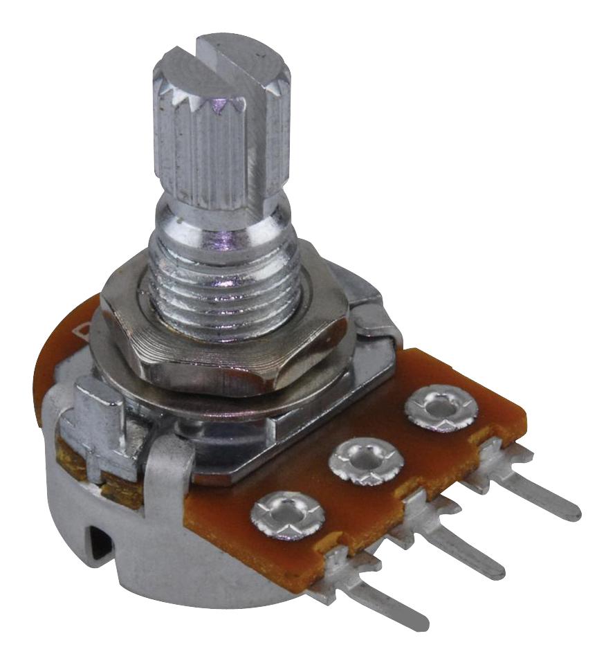 Tt Electronics/bi Technologies P160Kn-0Qd15B10K Potentiometer, Rotary, 10K, 15mm, 20%