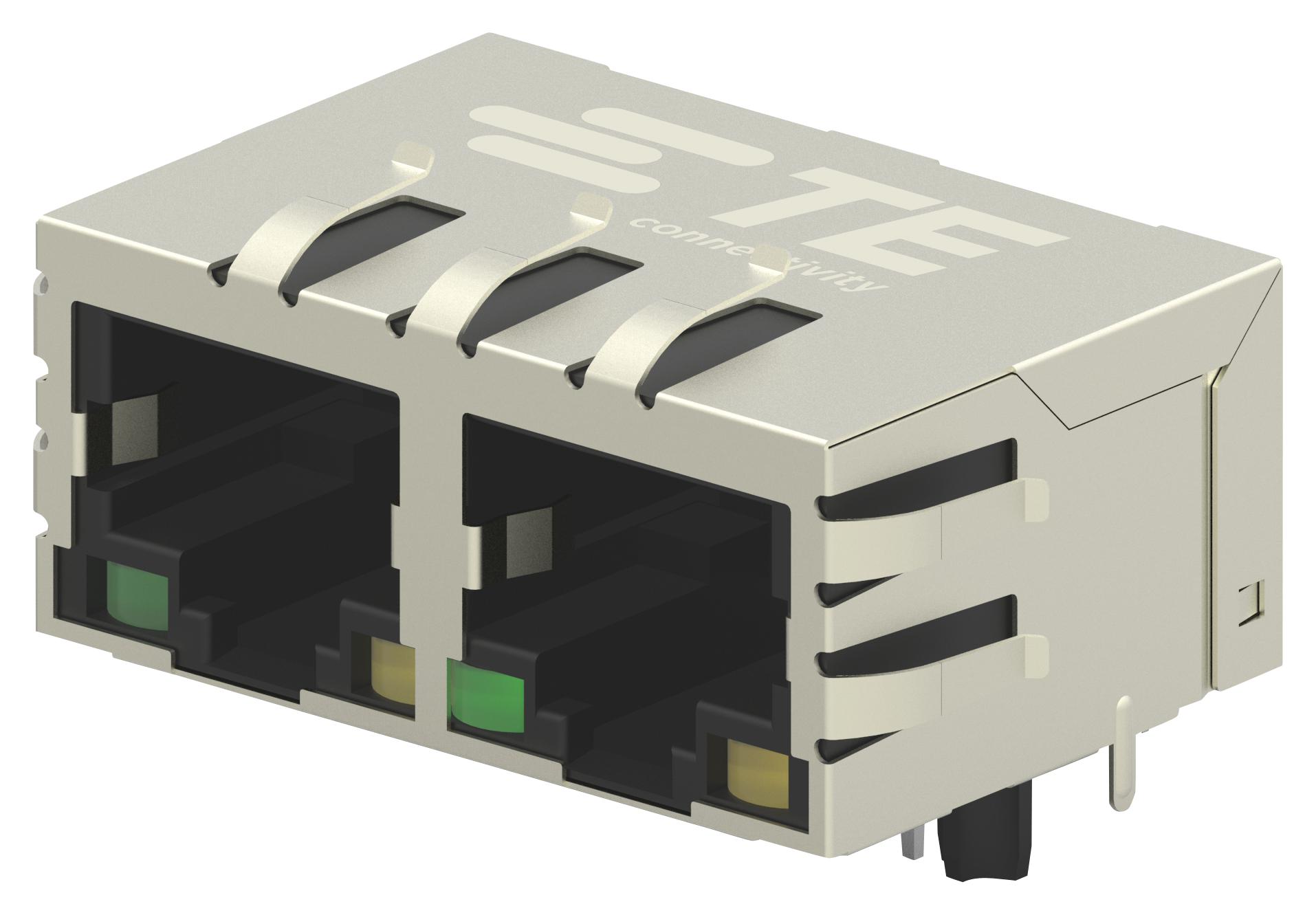 Te Connectivity 2301996-6 Rj45 Connector, Jack, 8P8C, 2Port, Th