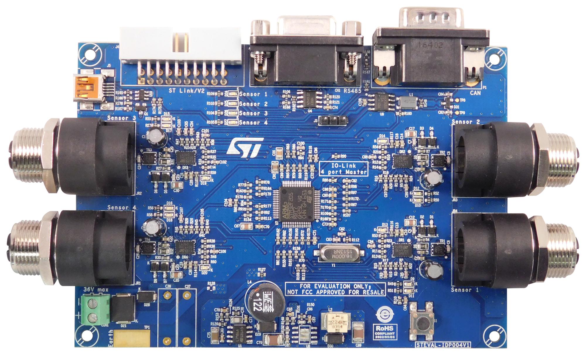 STMicroelectronics Steval-Idp004V1 Ev Board, Communication, Io-Link Tx/rx