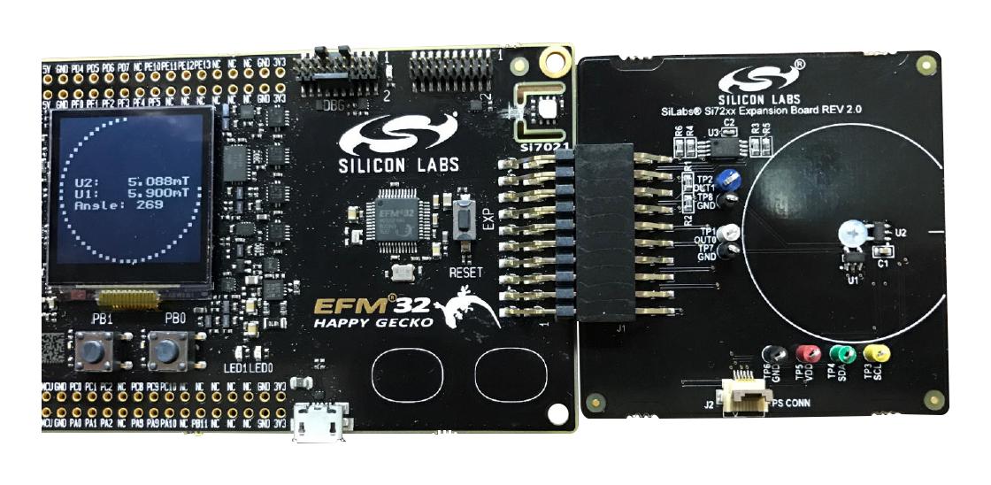 Silicon Labs Si72Xx-Wd-Kit Eval Board, Hall-Effect Magnetic Sensor