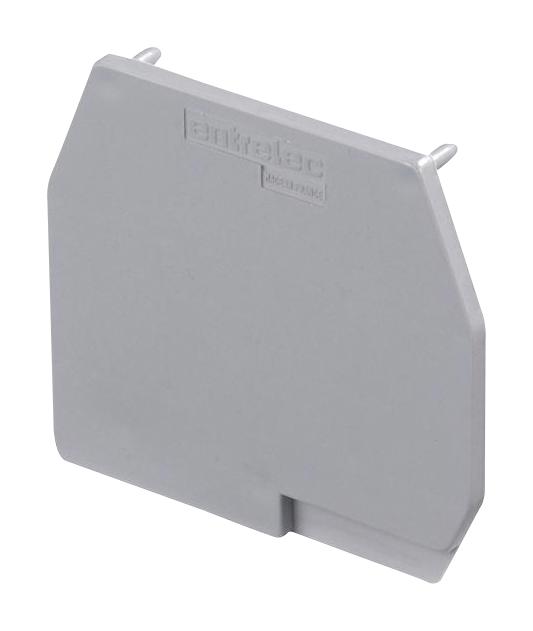 Entrelec TE Connectivity 1Sna114434R0500 End Plate, 2.5mm, Grey, Terminal Block