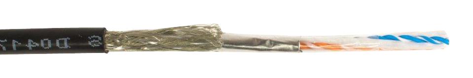 Alpha Wire 74003 Bk002 Shld Network Cable, 2 Pr, 26Awg, Per M