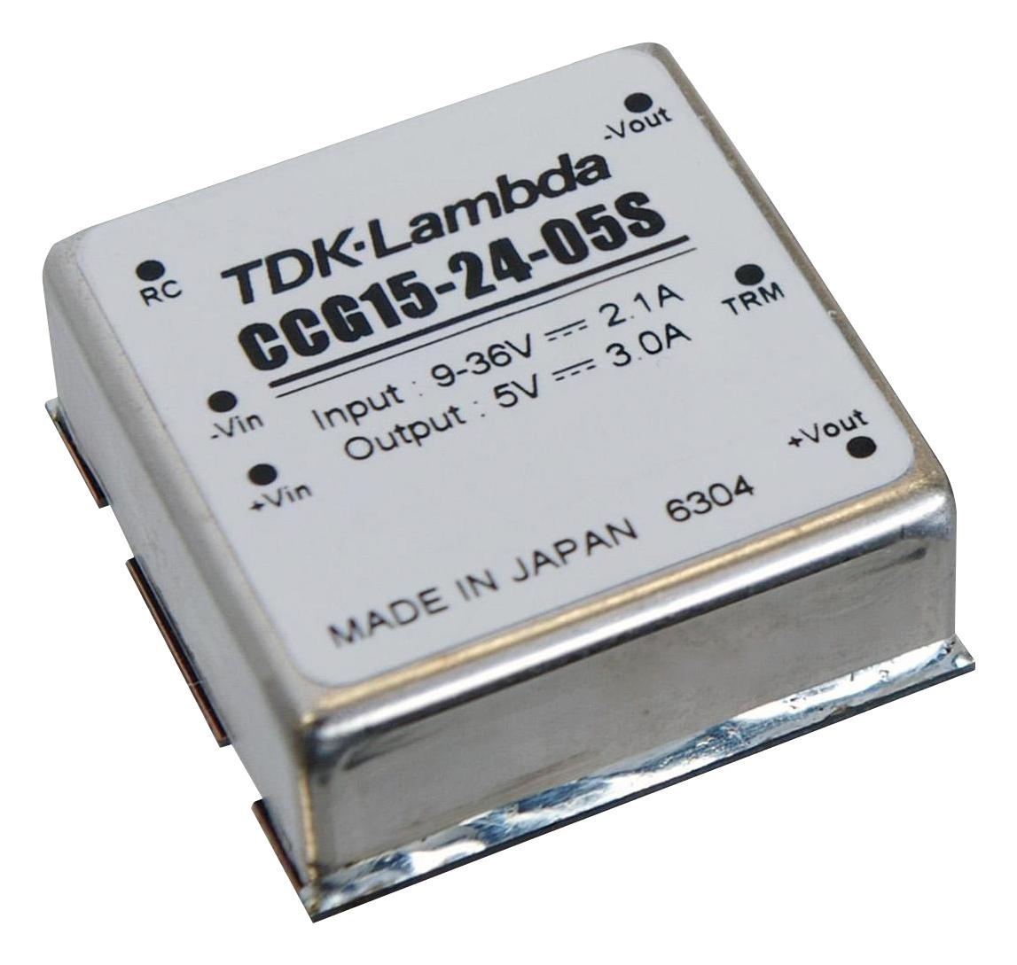 TDK-Lambda Ccg15-24-05S Dc-Dc Converter, 5V, 3A