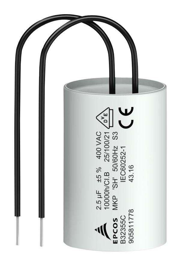 EPCOS B32355C4155J019 Capacitor, 1.5Îf, 400Vac, 5%, Pp, Can