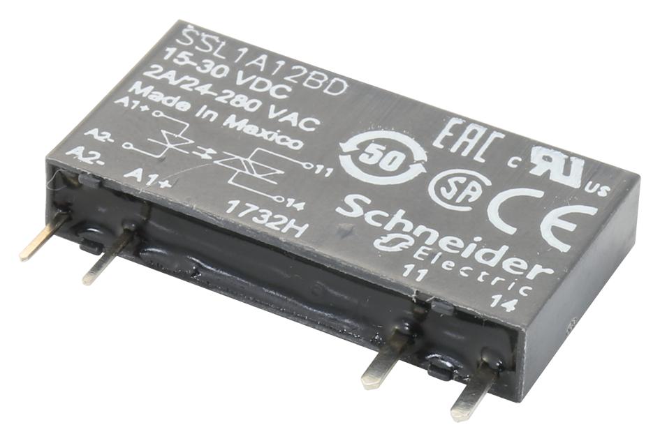 Schneider Electric Ssl1D101Jd Solid State Relay, Spst-No, 0.1A, 3-12V