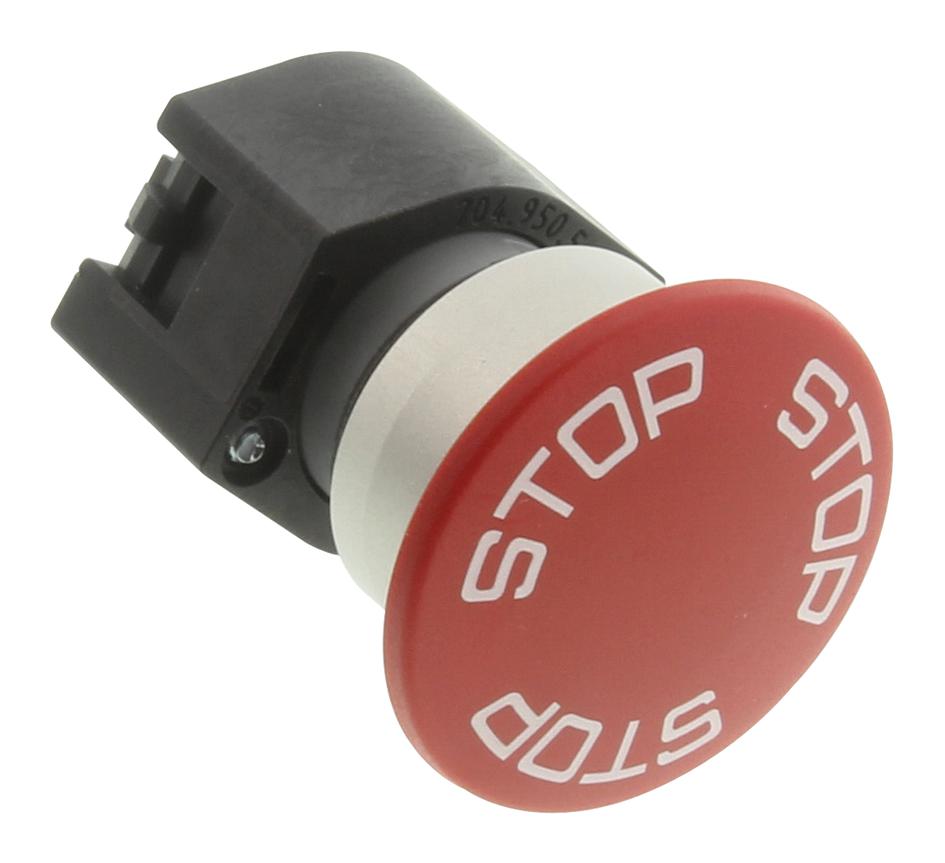 EAO 704.075.3 Stop Switch Actuator, Round, Red, 40mm