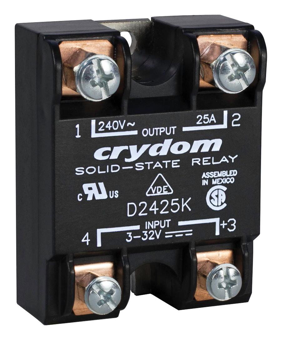 Sensata/crydom D2450K Solid State Relay, 24-280Vac, 50A, Panel