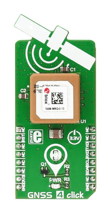 MikroElektronika Mikroe-2045 Gnss 4 Click, Easyboard Dev Platform