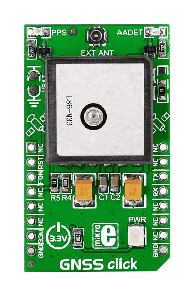 MikroElektronika Mikroe-1850 Gnss Click, Easyboard Dev Platform