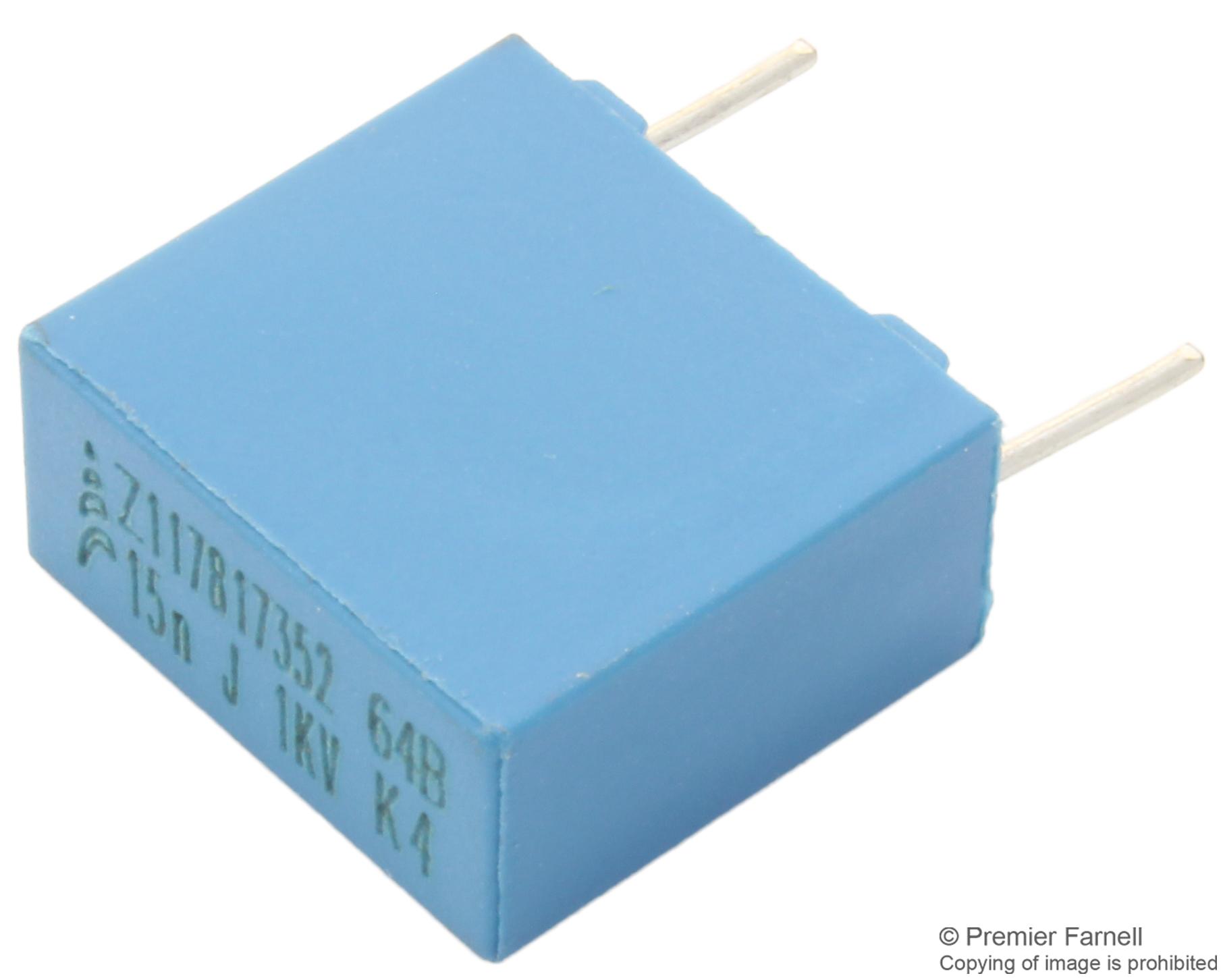 EPCOS B32641B6103K000 Capacitor, 0.01Uf, 630V, Film, Radial