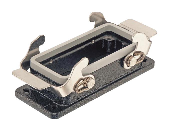 HARTING 09370161301 Heavy Duty Housing, 16B, 2 Lever, Alum