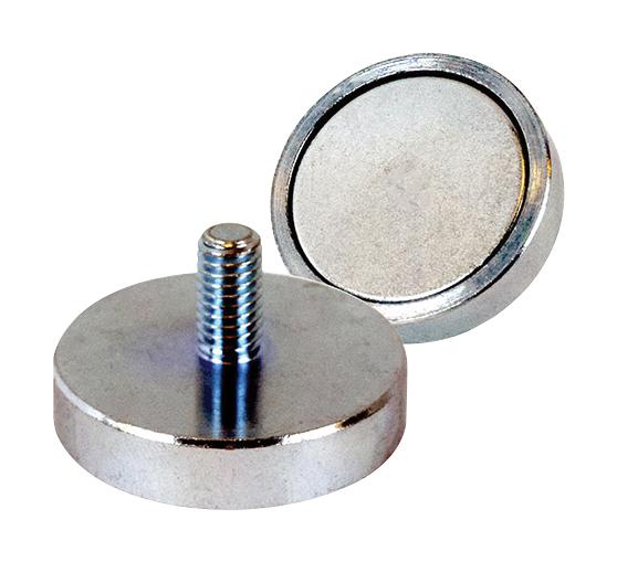 Eclipse Magnetics E1050/neo Shallow Pot Magnet, Neodymium, 10X4.5mm