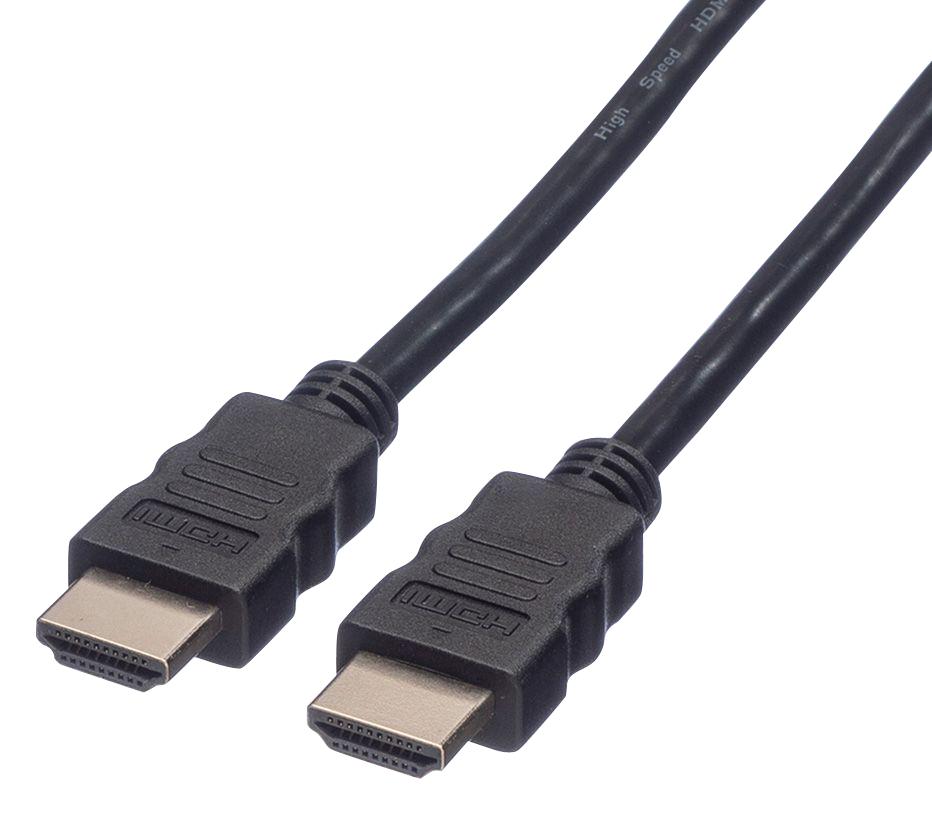 Roline 11.04.5541 Audio Cable, Hdmi A Plug, 1M, Black