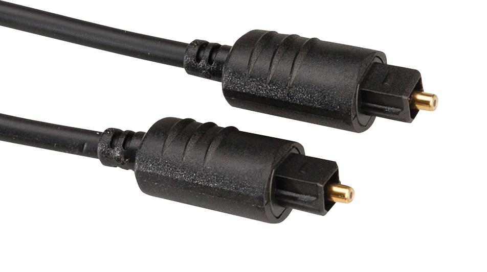 Roline 11.09.4382 Audio Cable, Toslink Plug, 2M, Black