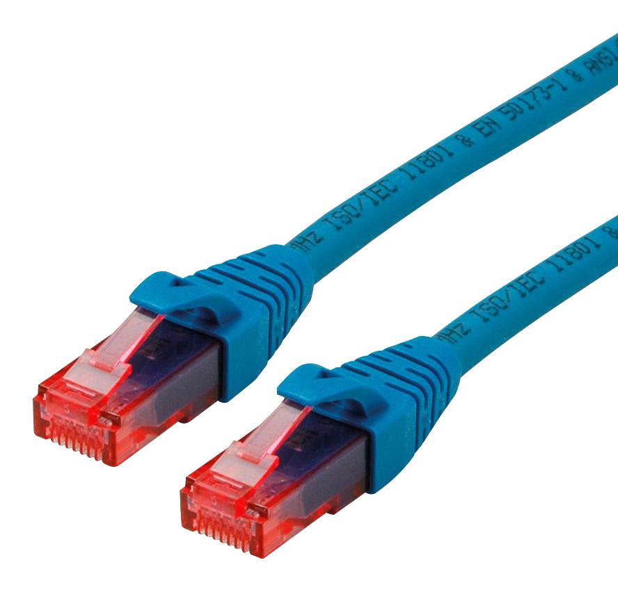 Roline 21.15.2543 Patch Cord, Rj45 Plug, Cat6, 3M, Blue