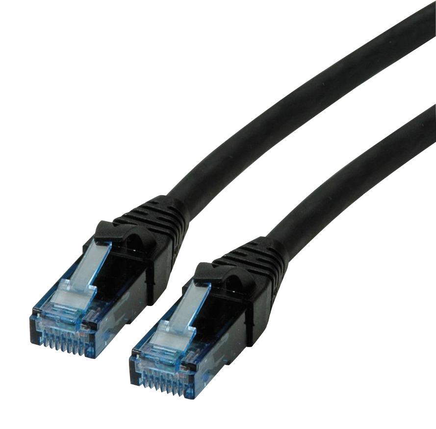 Roline 21.15.2751 Patch Cord, Rj45 Plug, Cat6A, 1M, Black