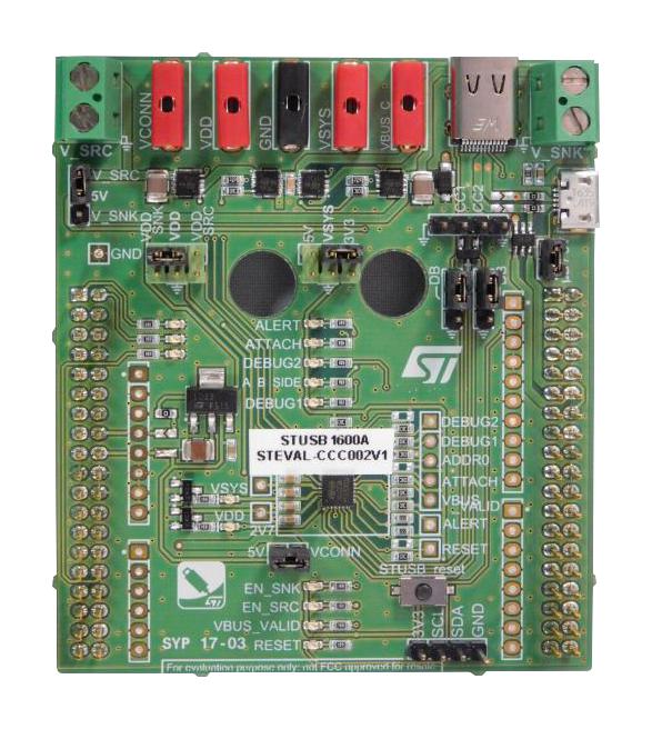 STMicroelectronics Steval-Ccc002V1 Eval Board, Usb Pwr Delivery Controller