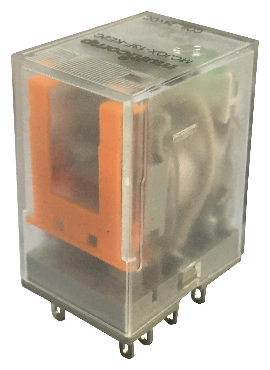 Multicomp Mcjqx-13F-Ke2C-24Vac Power Relay, 24Vac, 5A, Dpdt, Socket