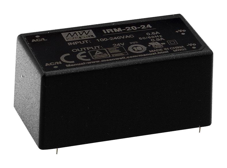 MEAN WELL Irm-20-15 Power Supply, Ac-Dc, 15V, 1.4A