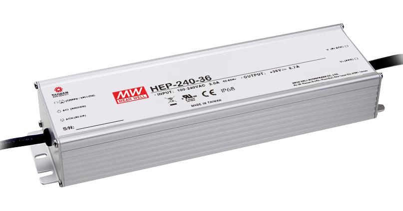 MEAN WELL Hep-240-36A Power Supply, Ac-Dc, 36V, 6.7A