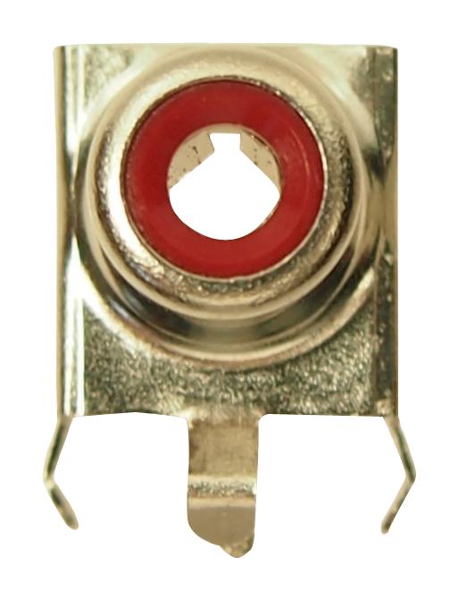 Cliff Electronic Components Fc68391 Rca Connector, Jack, 1Pos, 8.3mm, Red