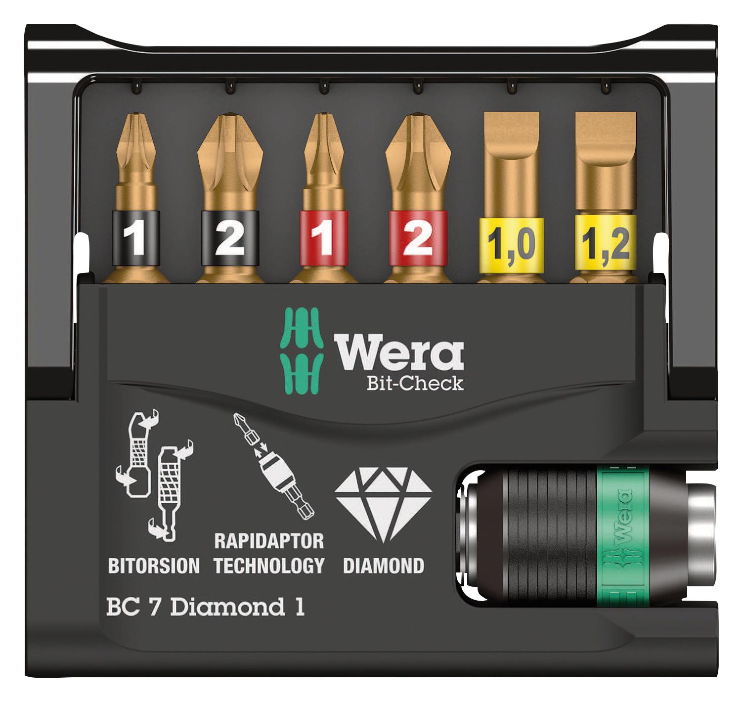 05057416001 Wera, Bit Set, Universal Holder, Bit Check | Farnell UK