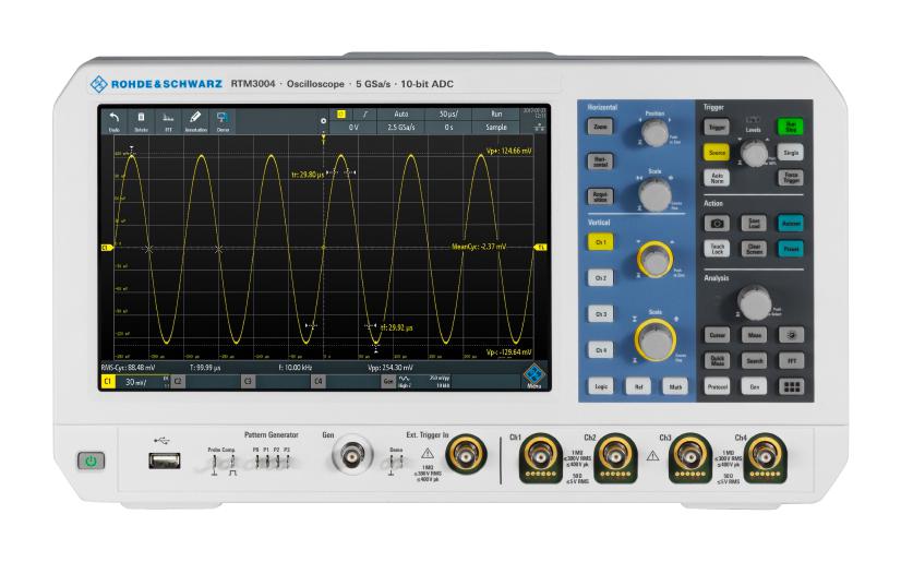 Rohde & Schwarz Rtm-Bndl Oscilloscope, 500Mhz, Lcd Color