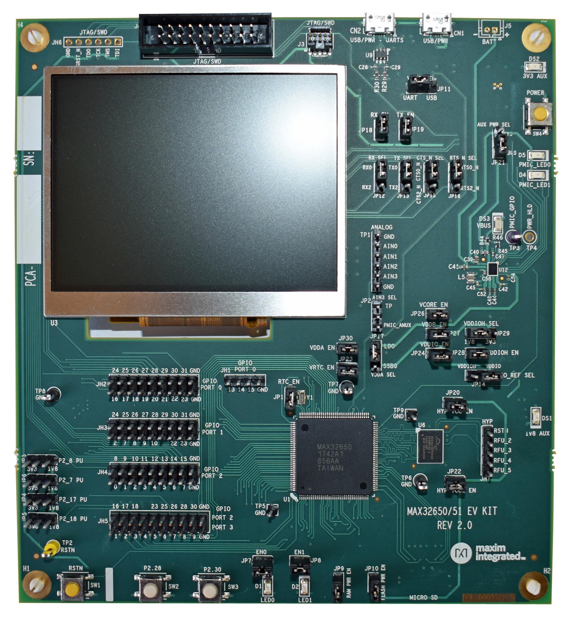 Analog Devices Max32650-Evkit# Eval Board, 32Bit ARM Cortex-M4 Mcu