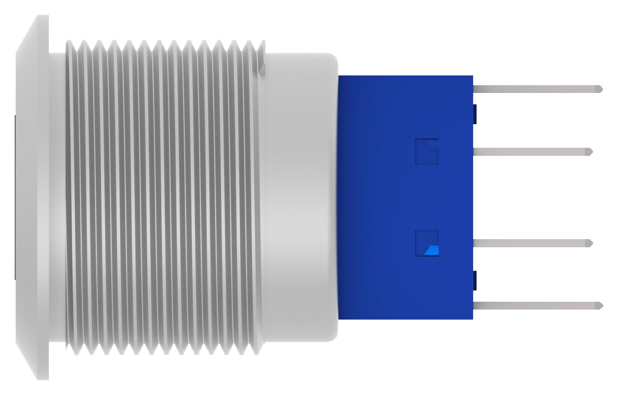 Alcoswitch / Te Connectivity Av1920Db12Q04 Vandal Resistant Sw, Dpst, 3A, 250Vac