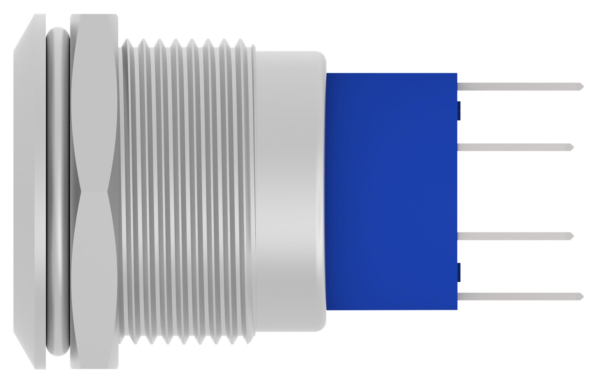 Alcoswitch / Te Connectivity Av1920Ra12Q04 Vandal Resistant Sw, Dpst, 3A, 250Vac