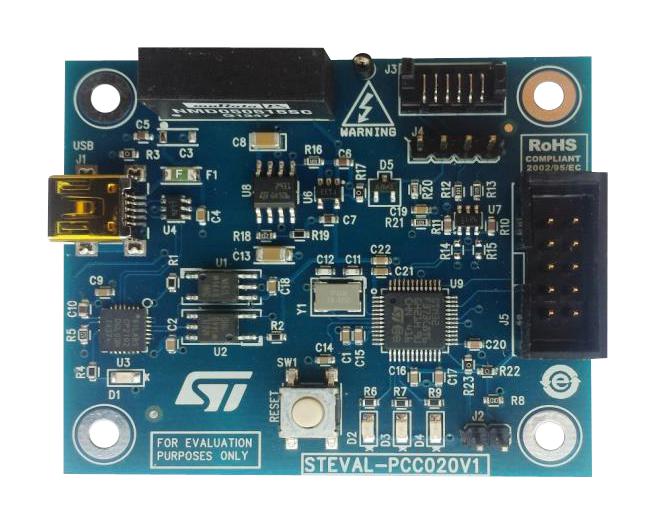 STMicroelectronics Steval-Pcc020V1 Eval Board, Usb To I2C / Uart Bridge