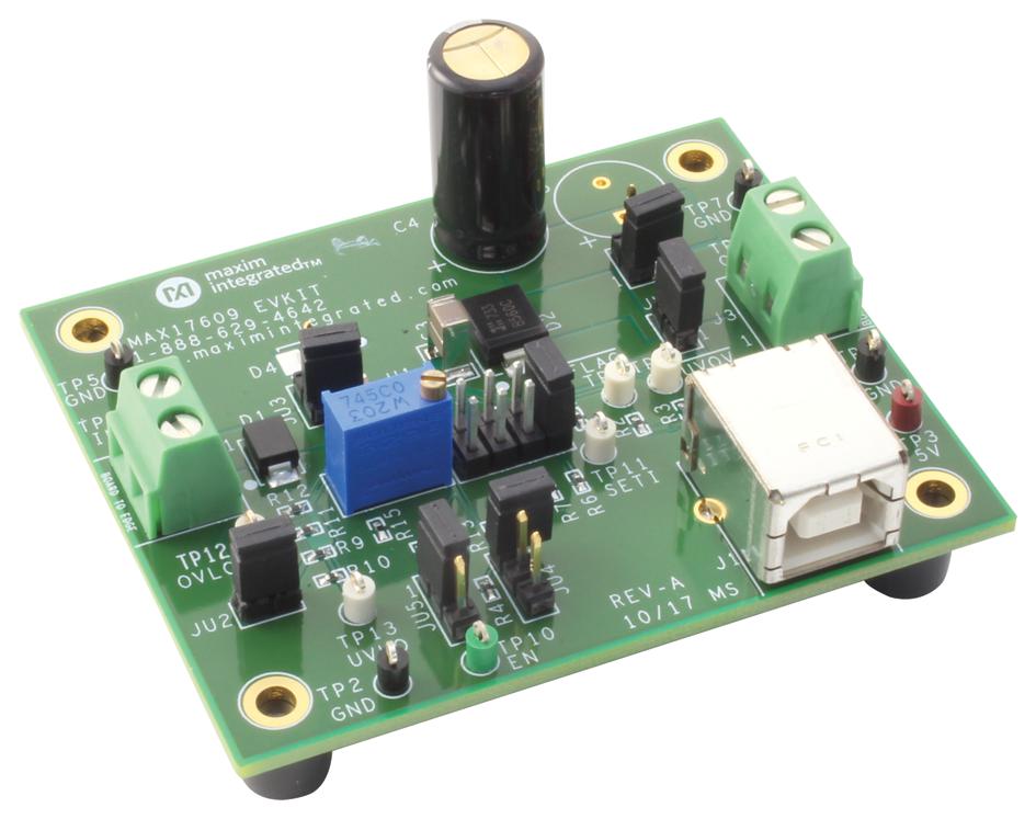 Analog Devices Max17609Evkit# Eval Board, Ov And Uv Protector