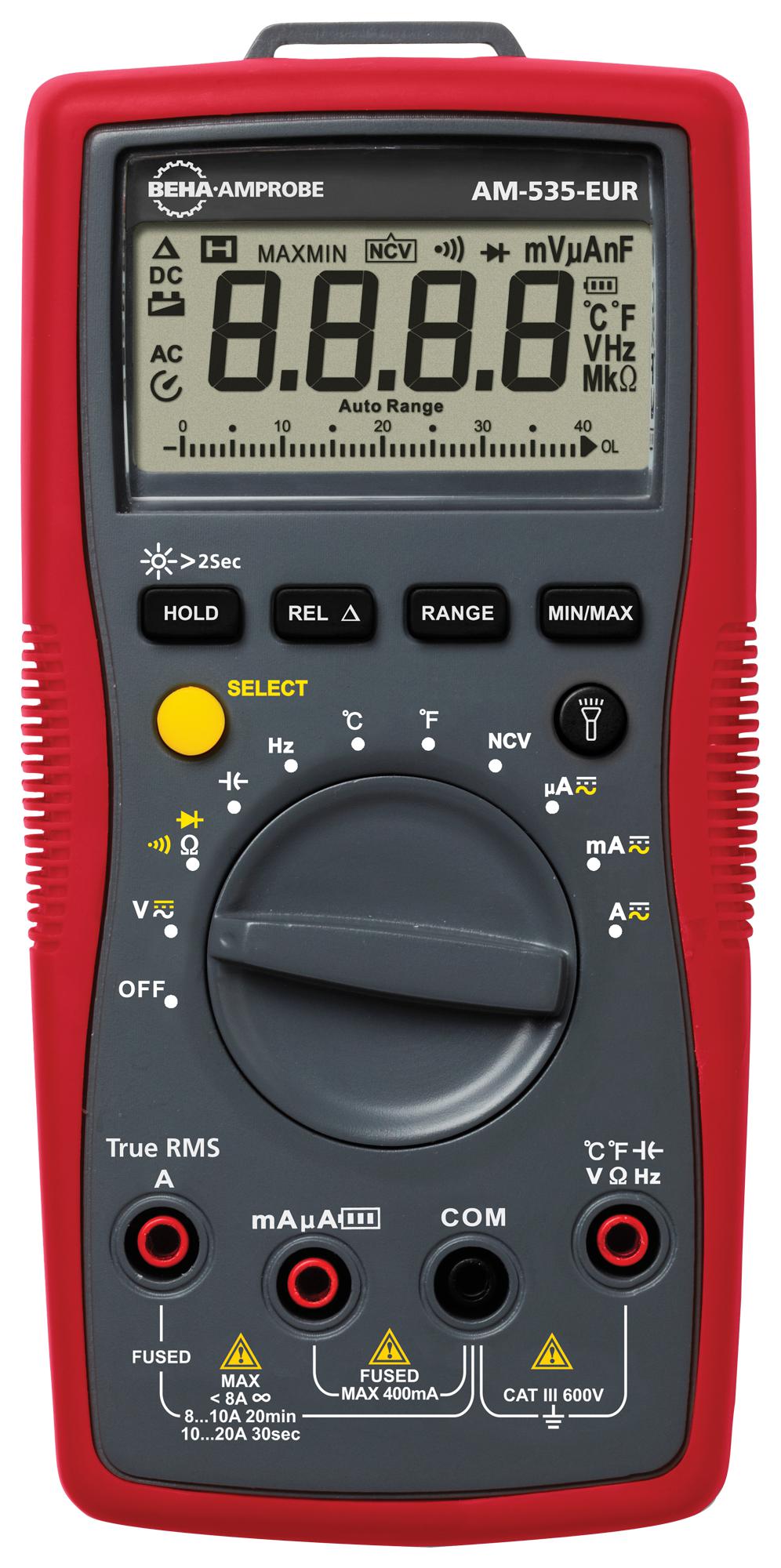 Beha-Amprobe Am-535-Eur Digital Multimeter, 20A/600V, 4000 Count