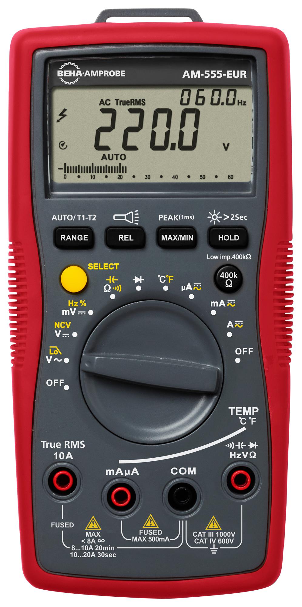 Beha-Amprobe Am-555-Eur Dmm, True Rms, 20A/1Kv, 6000 Count