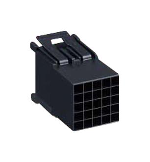 Hirose Pq50Ws-25P-Unit Plug Housing, 25Pos, Pbt, Black