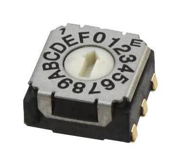 NIDEC Components Sh-7050Ta Rotary Code Sw, 16Pos, Hex, 0.1A, 5V